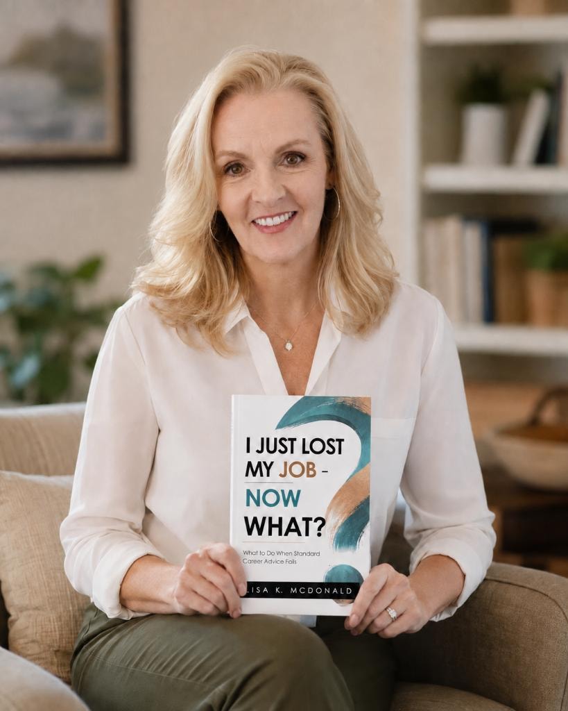 Lisa McDonald holding I Just Lost My Job — Now What?